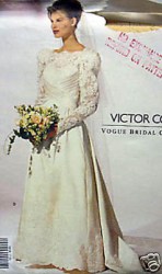 2618 VOGUE COSTA BRIDES/ MAID OVERBODICE DRESS LENGTHS PATTERN 12-16 UNCUT